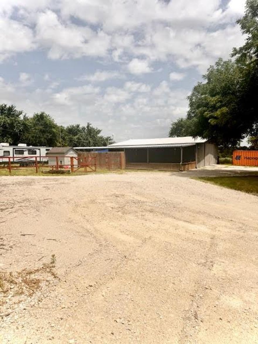LOCATION LOCATION, start your business here...Large 2500 sq ft building with lots of parking and 1.1 acres...Property has two addresses. One is .74 and the other is .25 Call with any questions.