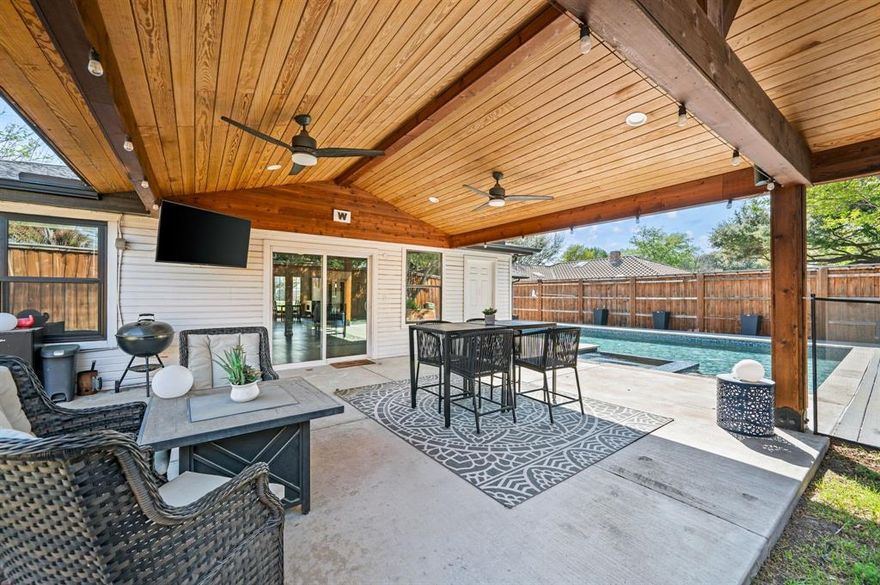 There’s something about this property. If you’re looking for clean, updated, and effortlessly welcoming… you’ve found it. Nestled in the heart of Trophy Club, this move-in ready single-story offers the kind of layout and lifestyle today’s buyers are searching for.  Inside, you’ll find a neutral, bright interior with thoughtful updates and an easy, natural flow that works beautifully for both everyday living and entertaining The crisp kitchen opens seamlessly to the main living spaces, creating natural gathering spaces for friends and family. But it’s the backyard that truly sets this home apart. A private retreat featuring a sparkling pool (with safety gate), spa, and pitched-roof covered patio, perfect for quiet mornings, long summer evenings, or lively game-day gatherings. It’s the kind of setting where you can embrace sun or shade, let the breeze roll through, and enjoy the subtle soundtrack of the backyard pool. An 8-foot fence adds a sense of seclusion, making it easy to relax and unwind. Located just minutes from Trophy Club’s golf, tennis, parks, and pool and zoned to highly regarded Northwest ISD. With convenient access to DFW Airport and major employers including Charles Schwab, Fidelity, and Deloitte, this location offers both ease and connection.  This is a home that lives well, entertains beautifully, and makes everyday feel just a little more like the weekend.
