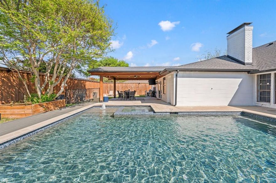 If you’re looking for clean, updated, and effortlessly welcoming… you’ve found it. Nestled in the heart of Trophy Club, this move-in ready single-story offers the kind of layout and lifestyle today’s buyers are searching for.  Inside, you’ll find a neutral, bright interior with thoughtful updates and an easy, natural flow that works beautifully for both everyday living and entertaining. The crisp kitchen opens seamlessly to the main living spaces, creating natural gathering spaces for friends and family. But it’s the backyard that truly sets this home apart. A private retreat featuring a sparkling pool (with safety gate), spa, and pitched-roof covered patio, perfect for quiet mornings, long summer evenings, or lively game-day gatherings. It’s the kind of setting where you can embrace sun or shade, let the breeze roll through, and enjoy the subtle soundtrack of the backyard pool. An 8-foot fence adds a sense of seclusion. Located just minutes from Trophy Club’s golf, tennis, parks, and pool and zoned to highly regarded Northwest ISD. With convenient access to DFW Airport and major employers including Charles Schwab, Fidelity, and Deloitte, this location offers both ease and connection.  This is a home that lives well, entertains beautifully, and makes everyday feel just a little more like the weekend.