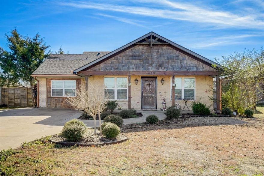 Back on the market due to no fault of the seller! Inspections were never done, buyer didn't perform. Welcome to 405 W Hubbard Rd, a charming home nestled in the peaceful countryside of Nevada, TX! This 3-bedroom, 2-bathroom + an office property offers the perfect blend of country living and modern convenience. The open-concept layout features a spacious living area, a well-appointed kitchen with ample storage, amazing raw edge countertops and a cozy dining space. Don't miss stepping out into your backyard oasis complete with a comfortable outdoor patio space perfect for gathering and entertaining. The shop has a covered patio so you can keep the party going even when it's raining. Beyond the patio and shop is ample yard space for activities and at the back of the property is the greenhouse and chicken yard of your dreams. There is truly something for everyone at this property! Situated on a generous lot, this home provides plenty of outdoor space for entertaining, gardening, or simply enjoying the tranquility of nature. With easy access to nearby schools, shopping, and Lake Lavon, this home is ideal for those seeking a relaxed lifestyle without sacrificing convenience.