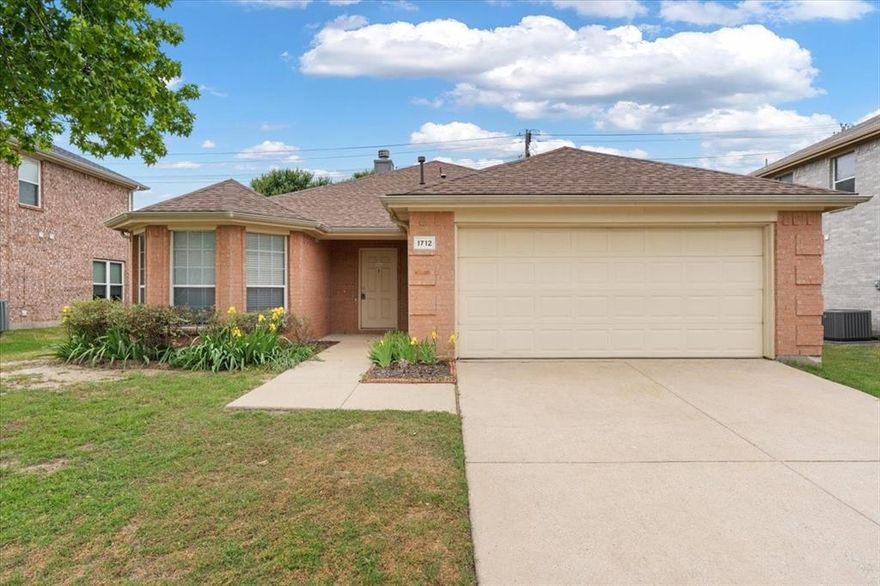 Frisco ISD! Welcome home to this outstanding 3 bedroom, 2 bathroom home in McKinney's Eagles Nest neighborhood. Recently renovated and ready for new occupants! Upgrades include: freshly painted interior, new carpet, LED lighting throughout, updated bathroom fixtures, kitchen sink and GE microwave. This home features a large backyard with covered patio, 2 car garage and full size washer and dryer connections. Neighborhood amenities include community pool, clubhouse, parks, walking and jogging trails, splash pad and more! Excellent location just minutes from highway 75. Pet Restrictions - 1 dog under 25 lbs will be considered, no cats.