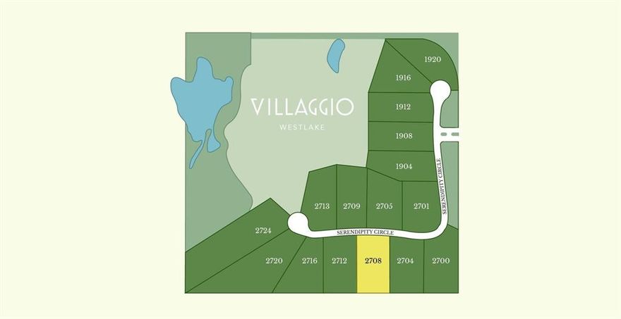 VILLAGGIO! WESTLAKE'S NEWEST EXCLUSIVE GATED COMMUNITY-RESERVE YOUR 1-ACRE HOMESITE NOW! Build your dream home with the highly acclaimed WillowTree Custom Homes on this beautiful North-facing home site! Villaggio is Westlake’s latest luxury home enclave, home to the last 1-acre estate-size lots. Nestled within a tranquil, wooded landscape, this stone entry-gated development is progressing through the construction phase w completion by Q4, 2024! This development features 17 exclusive & expansive homesites. Villaggio is poised to redefine elegant living with the security & privacy of a gated entrance, enveloped by an encircling stone wall. WillowTree is a North Texas custom homebuilder that brings modern technology to the construction process, creating luxury homes as innovative as they are beautiful.  Villaggio is planned to be a boutique neighborhood of excellence in both construction & design & high architectural standards that ensure long-lasting quality.
