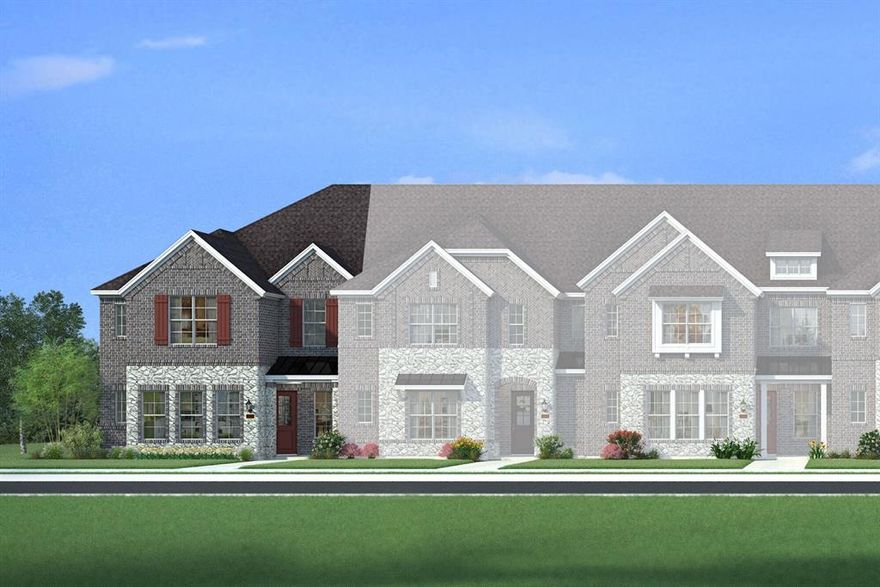 Don't miss this change to own this fabulous home sitting on a corner lot. The Travis offers more-than-ample living space for daily family life, special gatherings & privacy. Featuring 3 bedrooms, 2.5 baths, a game room, & study. Make get-togethers special in the gourmet kitchen with breakfast bar island adjoining the spacious dining room and Great Room. A 60-inch linear fireplace to add warmth & character to any chilly evening. The owner’s suite includes a private bath & walk-in closet, while the oversized laundry makes the routine feel exceptional. Lakeshore Terrace brings exciting, ultramodern townhome living to the upscale, mixed-use community of The River Walk in Flower Mound! With lawn care included, you’ll have plenty of time to enjoy the numerous amenities, attractions & conveniences at The River Walk. Live just steps from The Promenade — with restaurants, shops & an amphitheater surrounding a unique, central tree-lined waterway. Est. Comp Jan. 2024