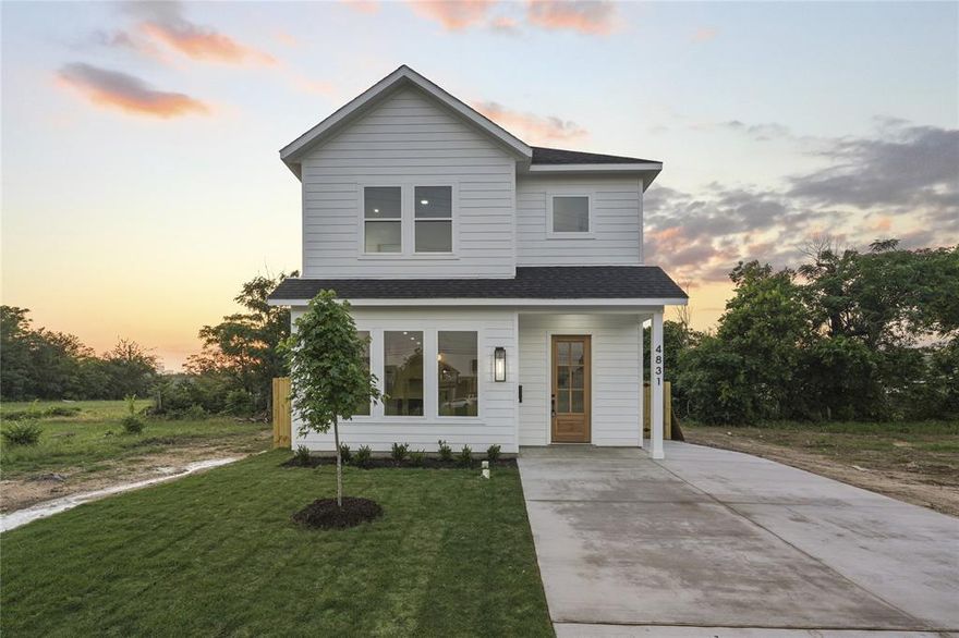 Step into modern luxury with this beautifully crafted new construction home offering 3 spacious bedrooms, 2.5 bathrooms, and thoughtfully designed living spaces. Located in a growing and highly desirable area of Dallas, this home is the perfect blend of contemporary style and everyday comfort. Inside, you'll find an open-concept floor plan with high ceilings, large windows, and luxury finishes throughout. The gourmet kitchen features quartz countertops, custom cabinetry, stainless steel appliances, and a large island – ideal for both entertaining and daily living. The inviting living and dining areas flow seamlessly, creating a bright and airy atmosphere. Minutes from major highways, shopping, dining, and vibrant entertainment districts, this home offers urban convenience with the comfort of a quiet, residential street.