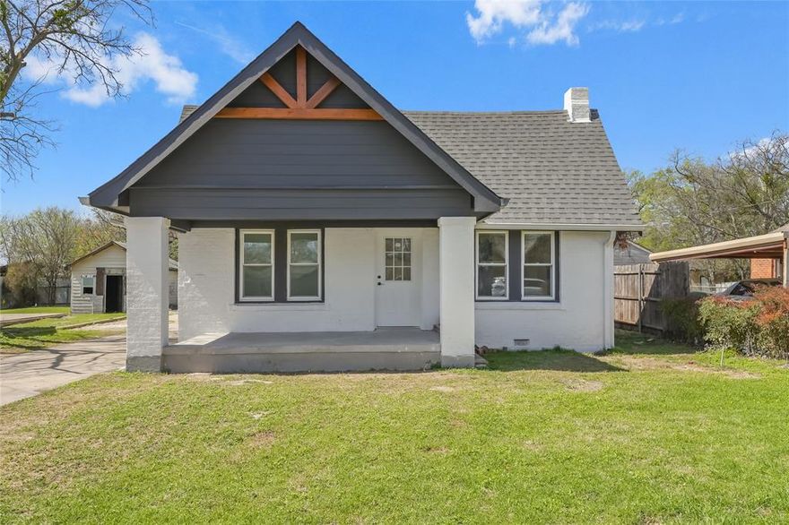 Spacious 3-bedroom, 2-bath single-story home in Fort Worth with an open-concept layout and split-bedroom floor plan. The home has been completly renovated inside, too many to list! The bright living room features a fireplace for the cozy nights.  The kitchen includes granite countertops, a breakfast bar, abundant cabinets, and a roomy dining area for gatherings with a nice chandelier.

The private primary suite offers new windows, space for a sitting area, and a bathroom with a shower, and walk-in closet. Secondary bedrooms are on the opposite side for added privacy. 

Has an ADU connected to the sewer system for what you can imagine it to be!

Conveniently located near shopping, restaurants, and outdoor recreation like Lake Arlington and Gateway Park Trail, with easy access to Alliance Town Center, Dallas Fort Worth International Airport, downtown Fort Worth, and the Fort Worth Stockyards.