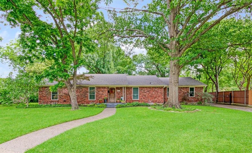 ***Open House : Sunday, May 24 from 2pm - 4pm.***Freshly painted and ready for you to move in.  This spacious ranch style home has 4 large bedrooms and 4 full bathrooms.  From the minute you walk in, you instantly feel welcome to relax.  The large living room opens up to the dining and kitchen area.  This open floorplan is ideal for all your gatherings.  Walk beyond the dining area and step into the ample outdoor living space with a see-through fireplace.  Heavy, weather-resistant outdoor shades allow you to enjoy the patio all year round.  When you're ready to come inside, take a look at all four bedrooms.  On one side of the house is a mud room, a massive laundry room with loads of storage space, and one grand primary suite with a large walk-in closet and a spa-like bathroom.  On the other side are three more big bedrooms, one of which was the original primary suite.  Perfect for multi-generational living and also ideal for the person who likes plenty of space.  There's also a detached structure that can be utilized as an office, a she-shed, a playroom, a guest room, a gym, and more.  Come see the home today, take a stroll through the tree-lined streets of the neighborhood, and discover one of the best kept secrets in East Dallas.
 
The buyer, buyer's agent, inspectors, trades, and appraiser are responsible for verifying the accuracy of all information including but not limited to school details, room and property measurements, lot size, taxes, and amenities.  Neither the seller nor the listing agent makes any warranties or representations regarding the accuracy of the information.  Surveillance devices are present.