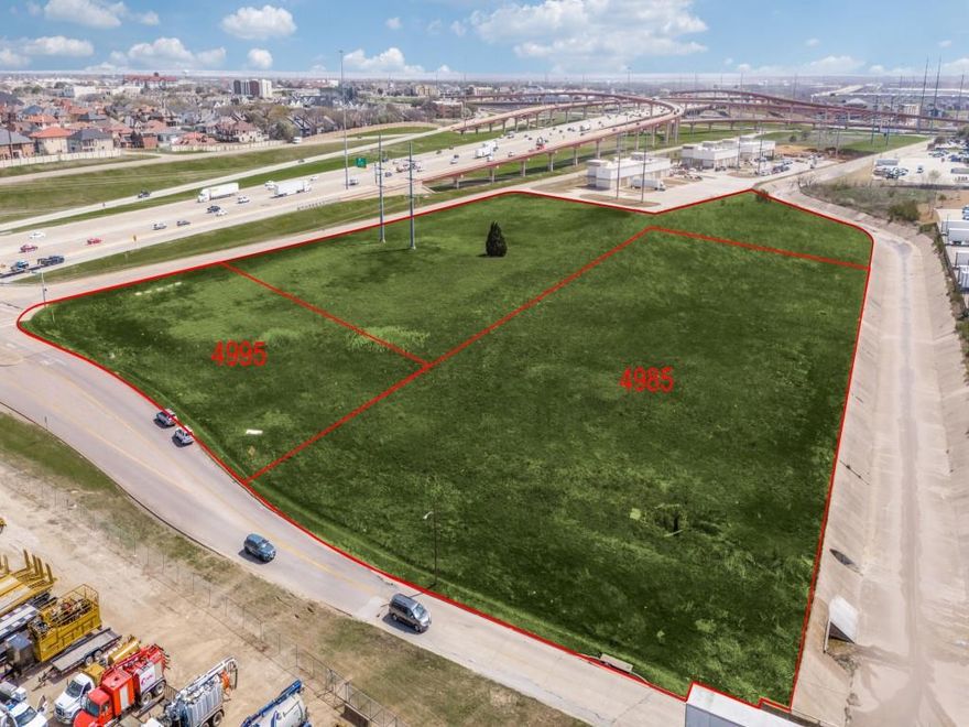 MUSTANG CROSSING BUSINESS PARK 2ND, LOT 1R1, ZONING - PD - S-P-2 IN THE C - C DISTRICT.  GREAT OPPORTUNITY to establish your new Place of Business in the City of Irving just minutes from the DFW Airport.  This Land is situated in a High-Volume Business District with Office Buildings, Warehouses, Hotels and Industrial Buildings that will bring an enormous flow of local business traffic and every day commuting travelers.  The Sign location will elevate your business visibility with direct access to the busy 161 Highway (PGBT). The Zoning S-P-2 in the C - C District allows a large variety of buildings to be placed on this Land such as Warehouse, Hotel with Mod., Retail Strip Center, Gas Station with Convenience Store, Office Building, Resort and Recreational Building, Place of Worship and Industrial Building.  A Local Irving Engineering firm has generated conceptual drawings for this Lot.  The Opportunities are endless with the City of Irving.