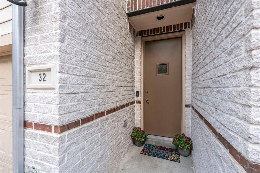 Extensively updated 2 bedroom 2 full bath condo + half bath with bonus living-flex space on 3rd floor & additional flex space in the primary bedroom as well as private balcony. Updates include recent paint throughout, refinished and stained wood floors, cleaned and polish slate flooring, 2 Trane HVAC units installed in 2017 with parts warranty until 2027, LED lightbulbs throughout. Oversized primary with additional space for a sitting area or office space and two closets.  Ensuite bath with water closet, dual vanities, separate soaking tub and shower. Open bonus space on third floor great for second living area or large study. Backyard renovation and landscaping including staining at fence, and more! You do not want to miss out on this open and flexible floorplan. Home is priced below appraised value! Refrigerator to convey.The gated community is conveniently located minutes from the Medical District and downtown, with easy access to major roads and highways, shopping, dining and more.