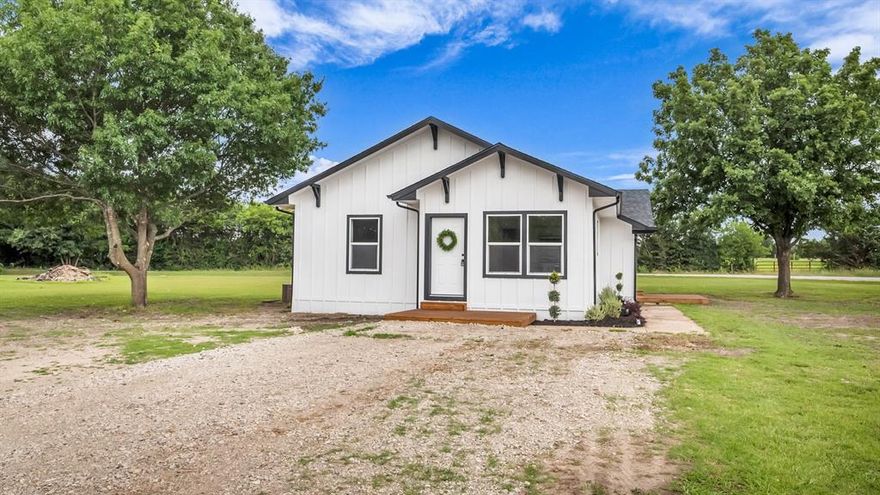 Beautiful Fully Remodeled Three Bedroom, Two Bath Home on 1.86 acres.  Open Floor Plan with laminate wood floors throughout. New Custom Cabinets, Quartz Countertops, Tile Backsplash and New Appliances in the Kitchen. Primary Bathroom has large vanity with two sinks and tub shower. Secondary Bathroom has a single vanity and tub shower. Spacious bedrooms and closets.  New Roof.  New HVAC.  New Windows.  Updated Electrical Panel.  New Lighting.  Beautiful Lot with mature trees.  Must See!!