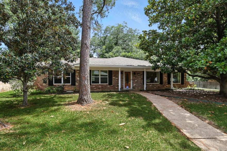 Excited for the New Year and Ready for a Buyer on this beautiful single story home in Trailwood.   Spacious floorplan with 3-2-2, 3 living areas and 2 dining areas. The front living and dining space is enhanced by picture-framed windows, adding to its charm. The second living area includes an electric fireplace and offers a view of the backyard patio and pool. Kitchen is equipped with granite countertops, ample cabinetry, and a full-sized pantry located in the utility room. Additionally, the breakfast nook seamlessly connects to a third living area, creating an inviting space for relaxation and social gatherings. 3rd living room includes two large storage closets and built-ins. The primary bedroom features an ensuite bath with a dual-sink vanity, a garden tub, and a separate shower. The private backyard boasts an in-ground swimming pool and mature trees, providing a serene outdoor retreat. The property also includes a detached two garage, and the patio features a detachable enclosure wall system for added comfort during the winter months.  Neighborhood Trailwood Park and walk-bike trails are an added bonus for this sub-division. Buyer(s) and buyer(s) agents responsibility to verify all information including but not limited to square footage, room measurements, schools, utility. No survey-Buyer to purchase new survey.