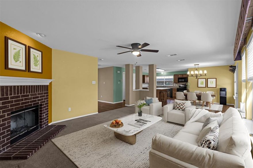 $3,500 SELLER CREDIT at closing, this home is priced to sell. Spacious 4 bedroom, 2.5-bath Keller ISD home with 2,845 sq. ft. in a desirable Fort Worth neighborhood, right on the edge of Keller, TX, offering a functional layout with all bedrooms upstairs and generous living space plus a dedicated office on the main level. The open-concept living and dining areas flow easily to the kitchen, creating a comfortable setting for everyday living, entertaining, and work-from-home flexibility. 

Enjoy quick access to Hwy 170, approximately 20 minutes to DFW Airport and about 10 minutes to Alliance Town Center, placing shopping, dining, and major employment corridors within easy reach. 

Water Heater - replaced in 2021, HVAC - replaced in 2025 and the roof - replaced December 2025. The jacuzzi and pool table will remain with the home, offering instant enjoyment and added value.