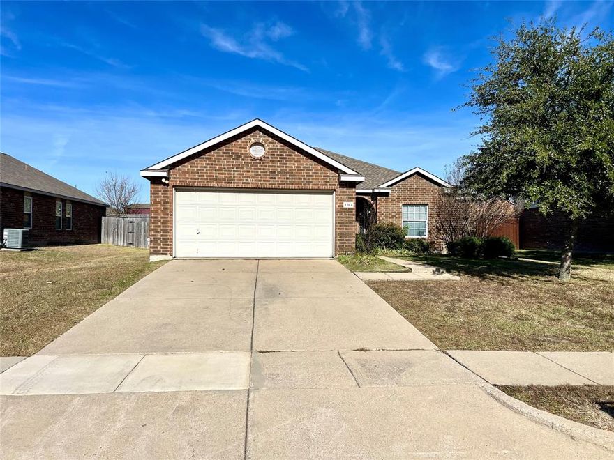 Fall in love with this absolutely stunning 4-bedroom, 2-bath, single-story home featuring 1 living area and 1 dining room, perfectly situated in the heart of Wylie. This open floor plan is designed for comfort and convenience. The spacious kitchen features upgraded black appliances and flows seamlessly into the formal dining area and cozy living room with a charming fireplace — ideal for family gatherings or quiet evenings at home.
The home is thoughtfully updated with luxury vinyl, carpet, and tile flooring throughout. The split-bedroom layout provides added privacy, with the primary suite tucked away from the secondary bedrooms.
Step outside to a nicely sized backyard, perfect for relaxation, outdoor dining, or entertaining guests. Located within walking distance of the community pool, this home offers both comfort and lifestyle. Refrigerator, washer, and dryer are included, making this truly a move-in-ready gem! Zoned to exemplary Wylie ISD schools.