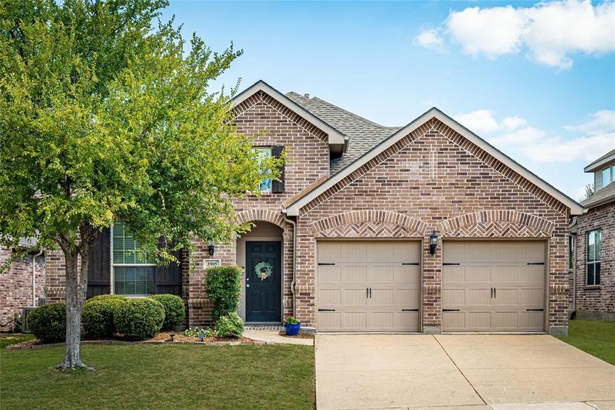 Welcome to the sought-after Woodbridge community, offering a pool, parks, greenbelts, lake feature, and scenic hike & bike trails. This charming one-level Horizon Home showcases a popular open floor plan with neutral décor, a stone fireplace, and abundant natural light that creates a light & bright feel throughout. The kitchen is designed for entertaining with extensive granite countertops, rich cabinetry, stainless appliances, a gas cooktop, and a butler’s pantry & planning area for extra storage and serving space. A versatile flex space provides a multi-use area perfect for play, music, or a second living area. The secluded primary suite offers privacy, while the secondary bedrooms are spacious and comfortable. Ceiling fans throughout, generous room sizes, elevated ceiling height, a covered patio for relaxing make this well-maintained home truly inviting. New roof shingles just installed October 2025. Located in highly rated Wylie ISD schools.