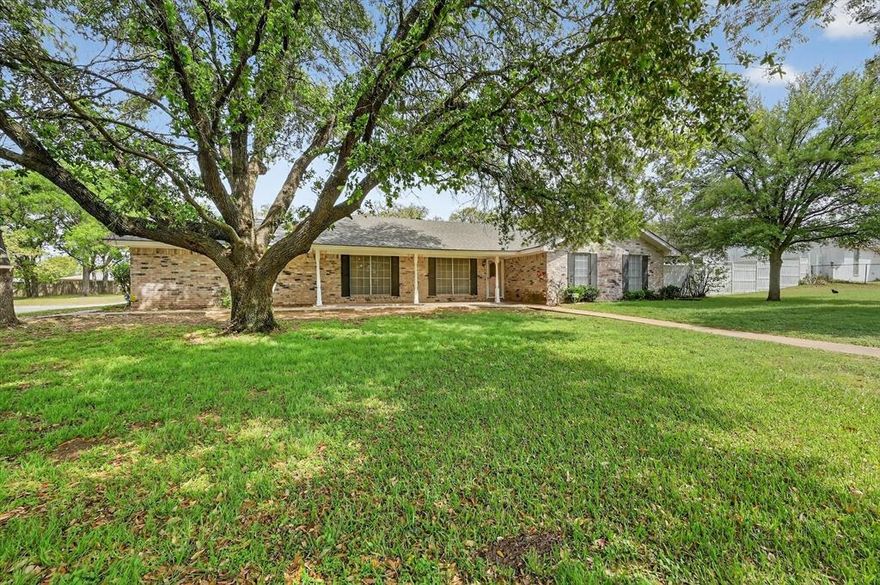 Enjoy the best of both worlds-peaceful country living with convenience of being 45 minutes away from DFW International Airport! Ideally situated just minutes from top-rated schools, shopping, dining, & quick access to the Chisholm Trail, this spacious 4-bedroom home offers 2,819 square feet designed for comfort, flexibility, & entertaining. From the moment you step inside, you’re welcomed by a warm & inviting living area anchored by a stunning stone wood-burning fireplace—perfect for cozy evenings at home. The open flow between the living, dining, & kitchen spaces creates an ideal layout for both everyday living & hosting gatherings. Kitchen offers ample cabinetry, generous counter space, & easy access to the formal dining room, where you’ll have plenty of room to host holidays & special occasions in style. A dedicated office provides the perfect work-from-home setup and with high speed internet available offers space to do business or easily serve as a fifth bedroom if needed. Second living area adds even more flexibility—ideal for media room, playroom, or quiet reading retreat. The private primary suite is thoughtfully positioned & features an ensuite bath designed for relaxation, while two additional bedrooms on the same side of the home offer comfort and convenience for family or guests. A bonus room just off the main living area provides endless possibilities—whether you need a hobby space, gym, or additional lounge area. Step outside and enjoy the wide-open space & functionality this property provides. In addition to the 3-car garage, you’ll find two spacious storage buildings perfect for tools, equipment, or hobbies. The property is also equipped for RV parking with a covered carport, 50-amp service, & sewage pump—ideal for travelers or guests. With room to roam, space to entertain, and a location that keeps you close to everything, this property truly offers the best of both worlds. Don’t miss your chance to own this versatile and beautifully appointed home!
