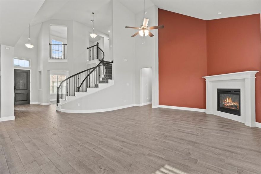 Welcome home to comfort, space, and modern design in this beautifully crafted home.  This home is nestled in the desirable Greenway Trails community. Thoughtfully designed with today’s lifestyle in mind, this spacious residence offers 4 bedrooms, 2 on the main level and 2 on the second floor, 3 full bathrooms, a separate dining area, an office, loft, and also theater or media room.  Step inside to discover an open-concept layout filled with natural light, ideal for both everyday living and entertaining. The expansive living area flows seamlessly into the kitchen, where generous counter space, abundant cabinetry, and a functional layout make cooking and hosting effortless. The primary suite serves as a private retreat with a well-appointed ensuite bath and ample closet space.  The community is just as beautiful as the house, offering nearby parks, walking trails, community pool, community pond, and a playground.  Located in a growing community with easy access to major highways, shopping, dining, and schools, this home combines modern living with everyday convenience.