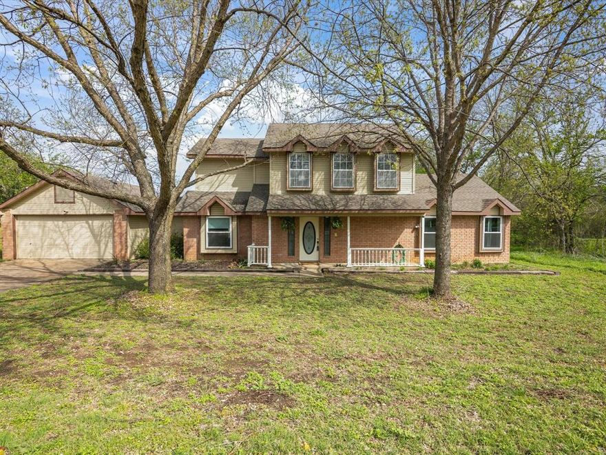Welcome home to your own slice of country serenity, perfectly positioned just outside the city limits between Waxahachie and Midlothian. This inviting 3 bedroom, 2.5 bath home blends peaceful surroundings with everyday convenience.

Step inside to a light filled foyer with soaring ceilings that lead into an open concept living and kitchen area, ideal for both relaxing and entertaining. The spacious primary suite is privately situated on the main floor and features abundant natural light, dual vanities, and separate walk-in closets, creating a comfortable and functional retreat.

Upstairs, generously sized secondary bedrooms offer large closets and share a thoughtfully designed split bathroom with double sinks, making busy mornings a breeze.

Out back, a beautifully restored prairie comes alive with seasonal wildflowers, offering a picturesque and tranquil setting. Enjoy quiet mornings or unwind in the evenings on the front or back porch, where you can take in peaceful pasture views, grazing cattle, and native wildlife.

Conveniently located just minutes from Waxahachie High School and the Waxahachie STEAM Academy, and less than 10 minutes from historic downtown Waxahachie’s shopping and dining, this property offers the best of both worlds. A double driveway provides ample parking for family and guests.

Whether you're seeking a quiet escape or a place to gather, this home delivers comfort, charm, and a true connection to nature. Schedule your private showing today!