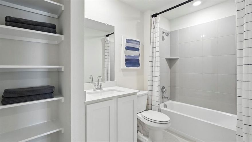 Adorable 3 Bedroom 2 Bathroom 2 Car Garage with Covered Patio brick exterior  smart home features included.