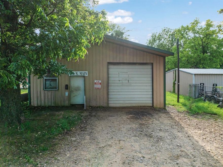 Discover the potential of this 30X50 insulated commercial shop located in premium location. Currently operating as a mechanic shop with front and rear entrances, this well-maintained space offers concrete flooring, large bay access in front and back, and a private bathroom, making it ideal for automotive, industrial, or storage uses. Situated on a generously sized lot with ample parking and easy access, this property is zoned for commercial use and positioned in a high-traffic area, making it a smart choice for business owners, investors, or entrepreneurs looking to establish or expand their operations.