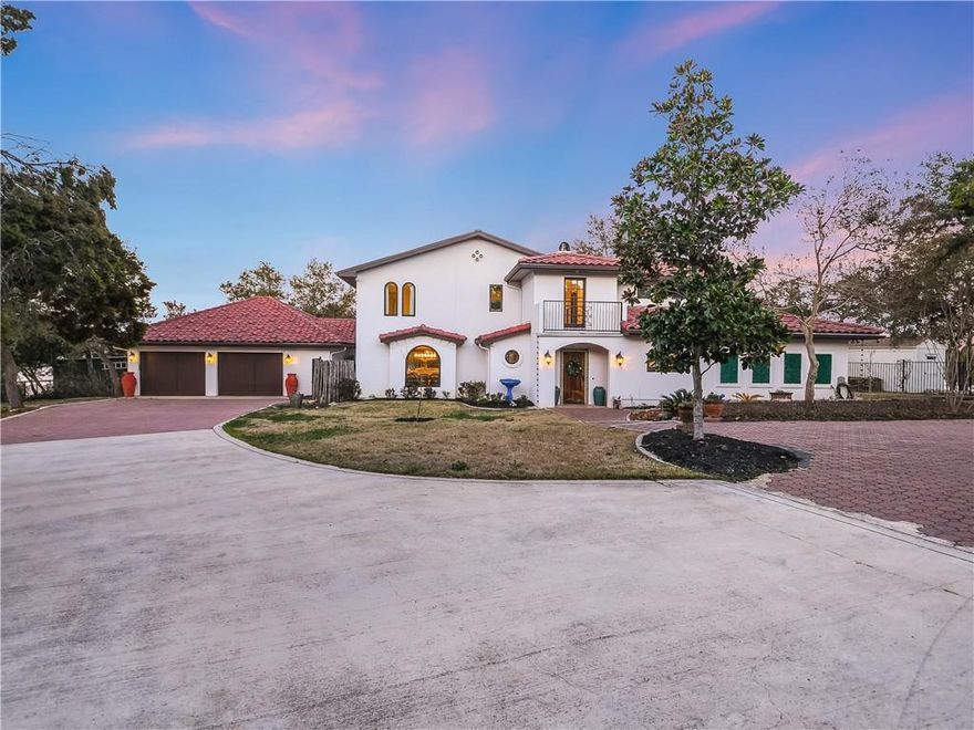 Rare find! Come enjoy this beautiful waterfront Spanish Colonial home in Canyon Lake. It is located in the Canyon Lake Hills subdivision with amenities such as swimming pool, bike and jogging trails, basketball and tennis courts, park/playground as well as a covered patio with picnic benches and barbeque grills. Boat ramp 7 is just a short walk away. Enjoy this open floor plan with surrounding lake views. The kitchen has a built-in range and ample cabinet storage with an extra island. Beautifully tiled master bathroom with large bathtub and steam shower. There is an upper and lower patio to sit outside and take in the magnificent views with an outside grill perfect for entertaining. The house has a large boat garage, gym, and two sizable sheds. This one won't last long!