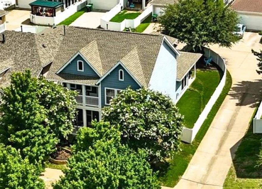 Move-in ready home on a corner lot has it all! Large front porch surrounded by beautiful landscaping or relax with balcony upstairs. Rare TWO SUITE upgrade offers 4 bedrooms, 3.5 bathrooms, office or formal dining, game room, added storage, & classic design touches. Updated kitchen has white painted 42 inch cabinets, subway tile backsplash, Stainless Steel LG French Door refrigerator that stays, LG GAS convection range w air fry, & quiet LG dishwasher. Breakfast bar overlooks the living & dining room. Laminate wood floors & decorative light fixtures add warmth & style. Under the stairs is a 2nd pantry adding plenty of storage. Gas fireplace for cold days & several windows fill the home w natural light. Office or formal dining room overlooks the front porch. Covered rear patio & landscaped backyard w sitting area extends your living space. No shared fences, ideal for privacy or dogs! Main bedroom downstairs has an ensuite bathroom w 2 sinks, garden soaking tub, separate shower, Bluetooth speaker exhaust fan w light, & roomy WIC. Upstairs are 3 spacious bedrooms w no shared walls, 2 full bathrooms, & a large game room w built-ins plus access to the front balcony. The rear bedroom has an ensuite bathroom giving the option for a 2nd primary suite. Ideal for guests, multi-generational living, roommates, etc. Carpet & WH replaced in 2025. Low 2.27 total tax rate! Savannah features community pools, playgrounds, dog parks, trails, ponds, sports courts, food truck pad, clubhouse with a ballroom, fitness center, sauna, hot tub, library, meeting rooms, & theater, plus on-site elementary school & police station within the community. Multiple events throughout the year! Middle and High school are less than 2 miles away. School district offers career education & IB as well. Fast growing & newly expanded 380 corridor is home to new Prosper Costco, HEB, PGA Headquarters & resort, Cook Children's Hospital, & upcoming Universal Studios. Easy access to Denton, Frisco, and more.