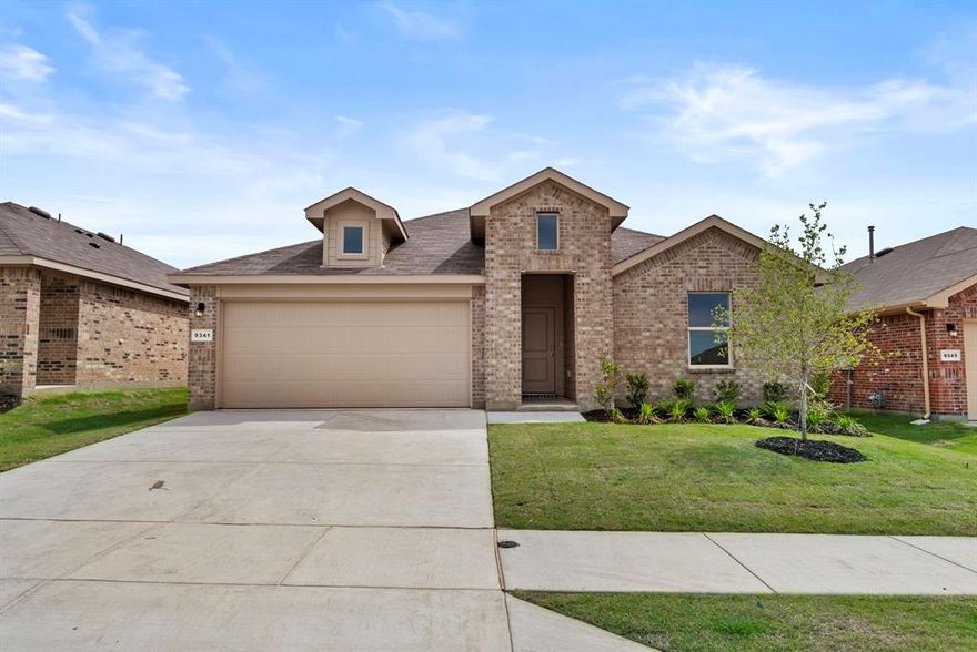 *Seller is willing to assist with closing costs or a rate buy-down through preferred lender with an acceptable offer. * The Justin is a single story, approx. 1,875 sq. ft, home offering 4 bedrooms and 2 baths. This home features a long entryway leading into the open-concept kitchen, dining, and living space. The kitchen overlooks the living room and features granite countertops, stainless steel appliances with gas cooking range, a large kitchen island, and a corner walk-in pantry. With the three secondary bedrooms at the front of the home, the main bedroom is located at the back of the home, just off the living room. The private main bedroom features an ensuite bathroom complete with a huge walk in closet and large walk-in shower with ceramic tile surround. The Justin comes with a covered rear patio giving view to the professionally irrigated and landscaped yard. Additional features include tankless water heater; Ceramic tile flooring at Entry, Kitchen, Living Room, Utility and Bathrooms; and full yard sod, landscaping and irrigation. The Justin includes our HOME IS CONNECTED base package. Using one central hub that talks to all the devices in your home, you can control the lights, thermostat and locks, all from your cellular device.