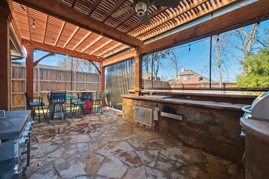Come see this amazing home!!!!
Beautifully designed 4-bedroom, 2.5-bath home that perfectly blends comfort, space, and entertainment. Featuring a spacious game room and a 3-car garage, this home offers flexibility for families, guests, and hobbies alike.
The open and functional layout flows seamlessly into a large backyard oasis, ideal for gatherings year-round. Enjoy the amazing, covered patio and fully equipped outdoor kitchen, perfect for hosting barbecues, parties, or relaxing evenings outdoors.
Inside, generous living spaces provide room to unwind, while the bedrooms offer comfort and privacy. The game room adds an extra level of fun and versatility.
All this AND it is listed below Appraised value. Come see it today!!