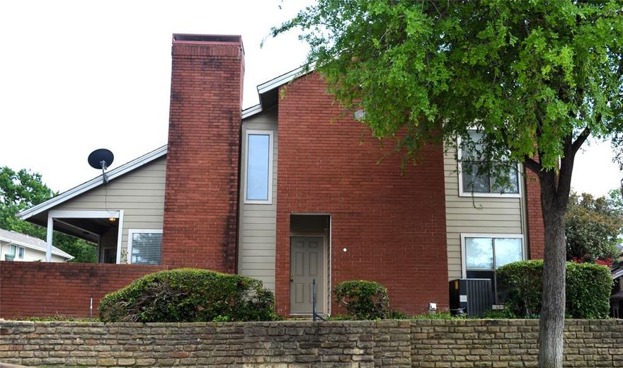 Three words location, location, location.  2Br 2B condo located close to 75 & 635, transit station, parks for recreation, and Texas Instruments.  Well maintained condo with neutral paint, new dishwasher, and updated bathroom with modern mirror upgrade.  This property has the versatility of serving a FTHB or students wanting to create wealth instead of continuing to rent.  Luxury vinyl flooring creates a lovely ambiance coupled with the painted brick work extremely well.  Well positioned in the complex directly across from the pool for relaxation and family fun in the summer months.  This property is priced to sell and won't last long!