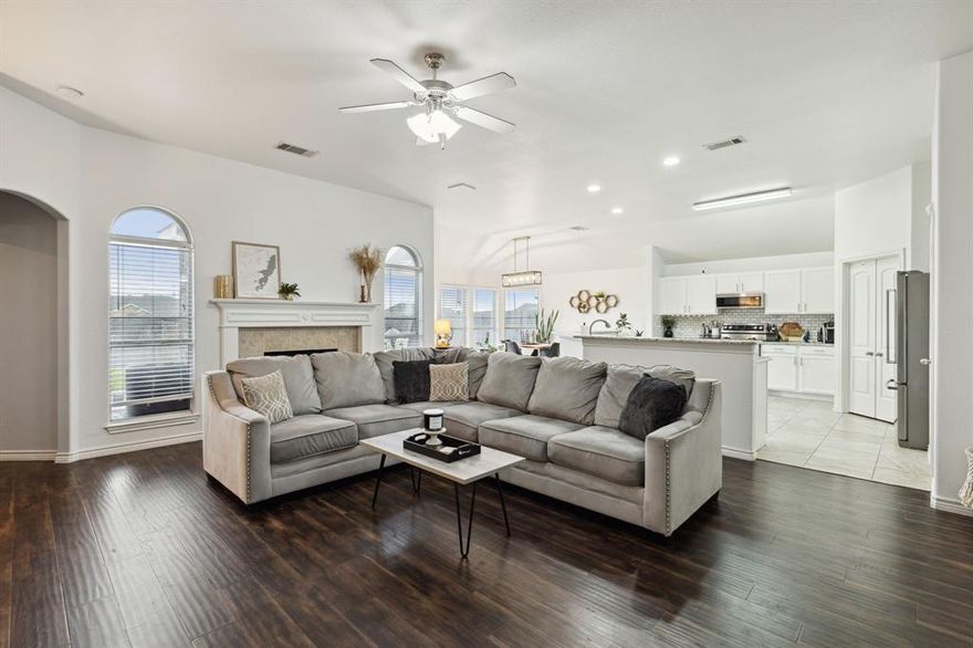 Welcome to this stunning fully updated contemporary home in Mansfield featuring a bright open floor plan and high-end modern finishes throughout. Designed with both style and functionality in mind, this home offers seamless flow between the living, dining, and kitchen spaces—perfect for everyday living and entertaining. 
The chef-inspired kitchen boasts quartz countertops, stainless steel appliances, custom cabinetry, and a large island, making it the true heart of the home. The spacious living area is filled with natural light, highlighted by sleek design elements and clean architectural lines.
Retreat to the luxurious primary suite featuring a spa-like bathroom with a walk-in shower, deep soaking tub, and dual vanities. Additional bedrooms are generously sized with ample closet space, ideal for family or guests.
Enjoy peace of mind with recent upgrades and modern systems, along with energy-efficient features buyers love. Step outside to a private backyard—perfect for relaxing or entertaining.
Located in the highly desirable Mansfield ISD, with convenient access to shopping, dining, and major highways, this home truly has it all.

Key Features: Fully Renovated, Contemporary Design, Open Concept Living, Quartz Counters, Stainless Steel Appliances, Modern Finishes, Move-In Ready, Energy Efficient, Prime Location, Fresh Exterior Trim & Chimney Updates.