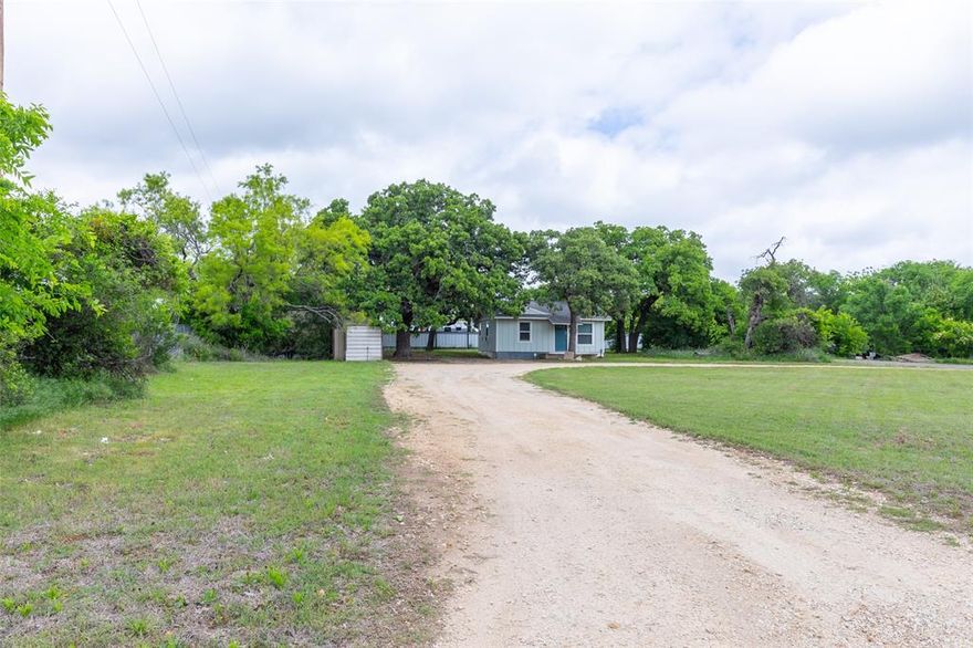 Discover this quaint and cozy cottage located just outside city limits, offering both peace and privacy. Perfect for a small family or as a highly desirable investment property, this home has a proven track record of consistent Airbnb occupancy, generating excellent income.

This home features an open floor plan with numerous upgrades throughout. The bathroom includes both a tub and a shower, providing convenience and comfort. Enjoy reliable county water supply complemented by your own water well.

Nestled among beautiful live oak and mesquite trees, the property offers a serene natural setting. Ample storage spaces meet all your needs, and the yard is securely enclosed with chain link and sheet metal fencing for added privacy and safety. Property sits on a large .57 acre lot.

Don’t miss the opportunity to own this charming cottage perfectly blending comfort, functionality, and income potential. Has been 5 star Airbnb past 3 years!