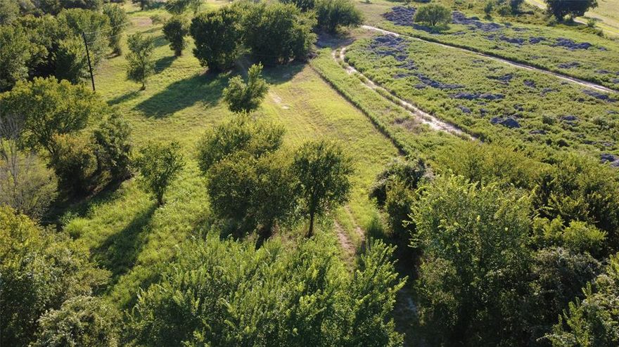 Gently Sloping Acreage Mostly Cleared with Sections of Mature Trees.  Fully Fenced and Gated.  Barndo Foundation, Framework and Roof Already in Place! Nice Paved County Road.  Electric and Water on Site. The Water Well needs a tune up.  Old Septic.  Plenty of Privacy, This Would Make a Fantastic Home Site!