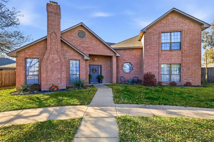Space, storage, and a smart, family-friendly layout with large bedrooms define this two-story home at 2307 William Circle in Ennis, located on a quiet cul-de-sac. Offering 4 bedrooms, 2.5 baths, and an attached 2-car garage, this home delivers comfort and functionality in an established neighborhood near schools, shopping, dining, the Rotary Park, and a small nearby lake.

The primary suite is conveniently located downstairs for added privacy. The ensuite bath features double sinks, separate his-and-hers closets, a relaxing jetted tub, and a separate shower. Upstairs, the secondary bedrooms are well-sized with generous space and walk-in closets. A Jack-and-Jill bath located across the hall from the upstairs bedrooms offers added convenience and is ideal for a busy household.

The home offers both an eat-in kitchen and a formal dining room, perfect for daily living and special gatherings. The kitchen is a great space with ample countertop area for meal prep, serving, and entertaining, along with plenty of room to move comfortably. A convenient exterior door provides easy access to the backyard and patio, making outdoor dining and gatherings seamless. Just off the kitchen, the utility room adds everyday convenience with a folding counter, hanging rod, and an oversized storage closet. Abundant storage throughout the home, including multiple walk-in closets, is a standout feature buyers will appreciate.

Step outside to the covered backyard patio, perfect for weekend BBQs, morning coffee, or evening relaxation. The backyard also offers ample parking space, providing added flexibility for guests or additional vehicles. Homes with this combination of bedroom space, storage, and functionality move quickly.