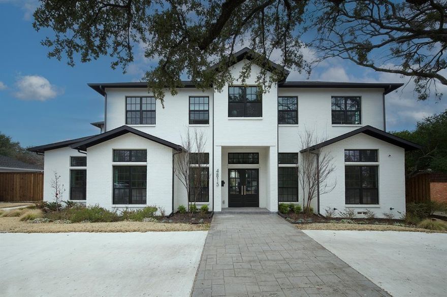 Inviting 4-bedroom, 4.5-bath home in Forestcrest neighborhood near Hockaday in North Dallas offers four interior living areas, another covered area out back and a pool on a wonderful, nearly half-acre lot. Exquisite details highlight this 2021 construction, including Onyx France tile in the primary suite bath; a tile mural from Ann Sacks in the downstairs guest bath; and tile from Texas-based Pratt and Larson in the kitchen backsplash and around the wood-burning fireplace. Butler's pantry, beverage fridge, Quartzite counters, SubZero and Wolf appliances, a built-in speaker system and two tankless water heaters. Wonderful natural light throughout. From the office and extensive storage to the second living area upstairs featuring a farm sink, everything's here for work, play and fine family living. Multiple offers received. Best and final to be submitted by 6:00 pm tonight