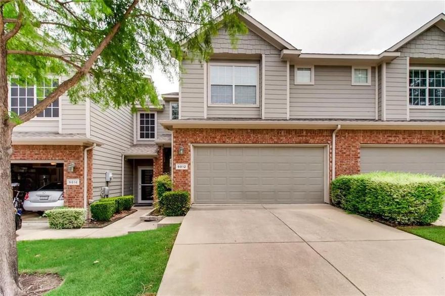 **Seller Offering $3,000 Toward Buyer’s Closing Costs – Move-In Ready Townhome!**

Take advantage of a $3,000 seller credit toward buyer’s closing costs, making this move-in ready 3-bedroom, 2.5-bath townhome an exceptional value in the highly desirable Frisco ISD. Enjoy a low-maintenance lifestyle in a prime location, directly across from the community pool and backing to a greenbelt for added privacy and convenience.

The welcoming drive-up appeal features a front-entry 2-car garage. Inside, the home offers a spacious, open first-floor layout with living and dining areas flowing seamlessly into the kitchen, complete with warm wood cabinetry and a separate utility area. A rear patio provides an inviting outdoor retreat, and the home offers excellent storage throughout.

Recent updates include fresh interior paint, new upstairs carpet, a newly epoxy-coated garage floor, and ceiling fans in all rooms. The entire HVAC system was replaced approximately 2 years ago, including an energy-efficient compressor, condenser, dampers, and main circuit board. Energy-efficient solar screens on all windows help keep the home cool during hot Texas summers and reduce electricity costs. The exterior has been freshly painted, and the roof was replaced by the HOA in 2025, offering peace of mind.

The HOA covers exterior maintenance, roof replacement, and front-yard care, supporting an easy lock-and-leave lifestyle. Ideally located near major upcoming developments, including the new AT&T headquarters under construction, and just minutes from future entertainment destinations such as Kalahari Resort, Cannon Beach, and a planned amphitheater, this home offers both lifestyle convenience and long-term value.