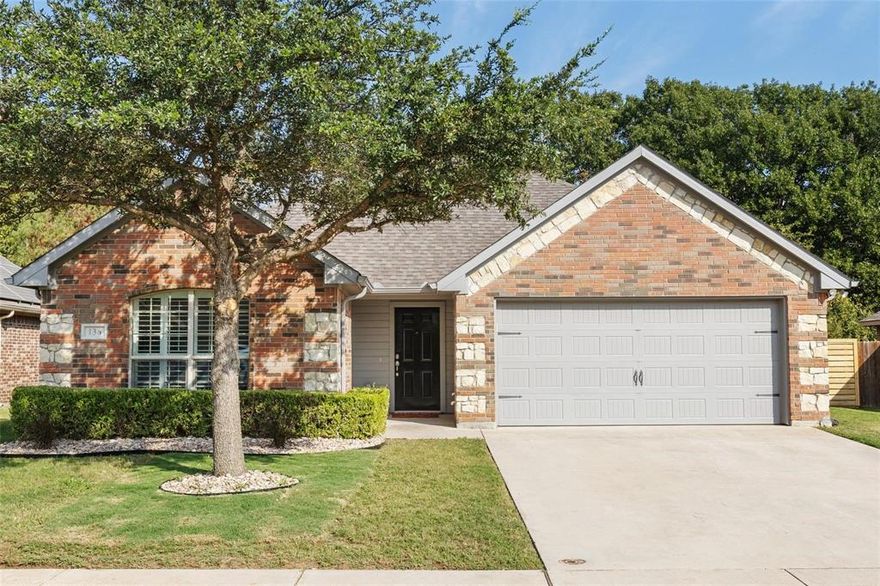 This 3 Bed 2 Bath home in Denton is centrally located, close to shopping and restaurants and perfect for entertaining. Kitchen is complete with tons of cabinets, granite countertops, walk-in pantry, and water filtration system. Oversized primary bedroom includes ensuite bath with large walk-in closet and is split from secondary bedrooms. Gorgeous plantation shutters, with beautiful luxury vinyl plank flooring throughout the home. Refrigerator, Washer and Dryer included. The backyard is an Oasis with an 8 ft fence and oversized covered patio, perfect for entertaining or just relaxing and watching the game! This home ticks all the boxes!