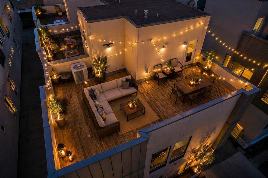 Experience modern city living at its finest in this stunning three-story townhome built in 2017 with NO HOA. Offering over 2,100 square feet of exceptional living space, this contemporary home features sleek designer finishes throughout, including bold hardwood floors, ease of convenience with a central vac & dumb waiter, stylish tile, and an abundance of windows that flood the home with natural light. The gourmet kitchen is beautifully appointed with white shaker cabinetry, stainless steel appliances, a wine fridge, and modern finishes perfect for entertaining or relaxing after a long day. Electric modern shades add both convenience and sophistication. This thoughtfully designed floor plan includes three spacious bedrooms, each with its own private en-suite bath, plus a convenient powder bath for guests. Take the entertaining outdoors to the spectacular rooftop patio where you can enjoy breathtaking views of the Dallas skyline the perfect setting for evening gatherings or quiet mornings with coffee. Located within walking distance to shops, restaurants, and vibrant city life, this home is ideal for the business professional or anyone looking to embrace the energy and lifestyle of Dallas. Location truly says it all—location, location, location.