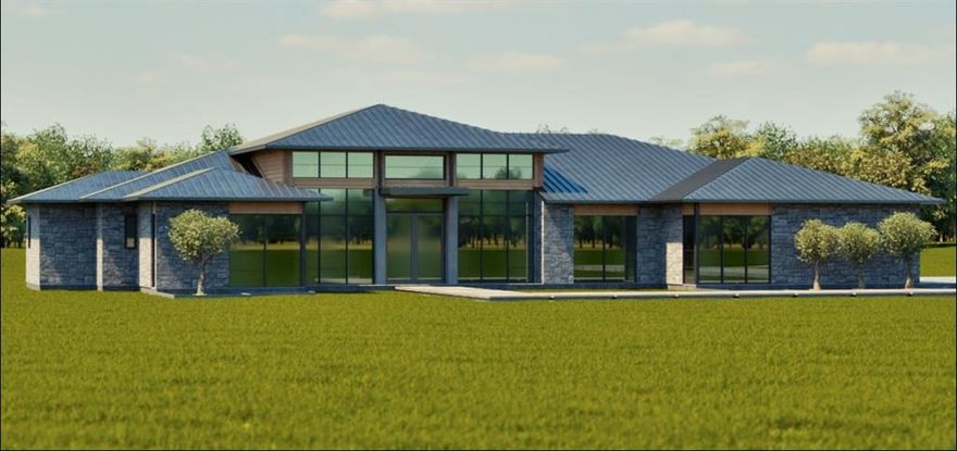 BRAND NEW CONSTRUCTION! SINGLE STORY HOME offering exquisite craftsmanship in Copper Canyon, zoned to LISD schools. AMAZING TWO ACRE sprawling estate lot on a very quiet, rural street where the world just feels like it moves a little slower and the air seems a little cleaner. Walk into a home drenched in natural light with rich hardwood floors and designer finishes. This open concept home features a large great room with the kitchen sparkling with quartzite countertops, designer fixtures, and luxurious appliances. Enjoy seamless indoor outdoor living with a wall of glass that opens to a private patio and backyard, perfect for entertaining or relaxing. This home provides ample space for all, with 4 bedrooms and 4 impeccably designed ensuite bathrooms. The primary bedroom is a true sanctuary, featuring the most gorgeous serene finishes, a soaking tub, a separate oversized shower, its own private laundry room and walk in closet. You'll also enjoy the dedicated home office, mud room, built in tech hub, pool bath, gameroom, wet bar which serves the outdoor patio. Every detail of this home has been thoughtfully curated, creating a perfect blend of style and functionality. This property is a to-be built custom home so there is still time to make changes to the floorplan and design selections!