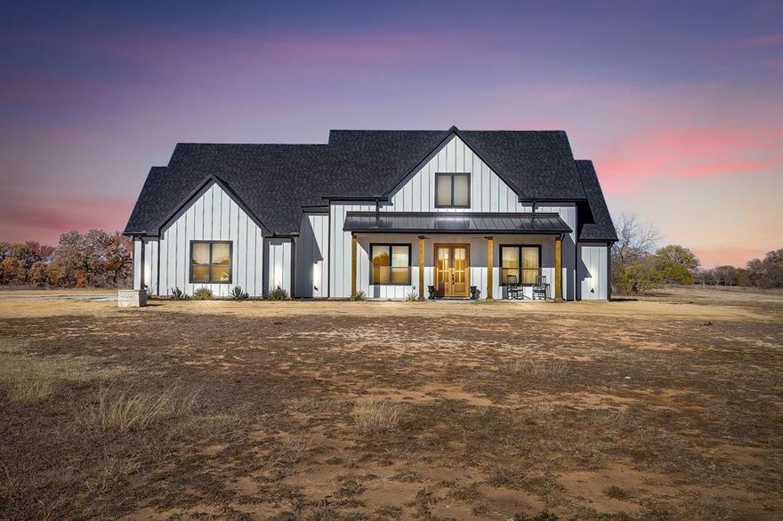 Welcome to this newer farmhouse-style home situated on 6 beautiful AG-exempt acres in the country. This thoughtfully designed 3-bedroom, 2.5-bath residence features an open-floor plan, ideal for everyday living and entertaining, along with gas service for efficiency and comfort. Modern finishes and timeless farmhouse details flow throughout the home, all while offering peaceful views and wide-open space.
A standout feature is the 40x40 shop, complete with approximately 650 sq ft of a near-finished mother-in-law suite, offering excellent potential for guest quarters, multigenerational living, or rental income. With ample room for livestock, hobbies, or future expansion, this AG-exempt property delivers the perfect balance of rural freedom and modern convenience. VERY motivated sellers! Schedule your showing today!