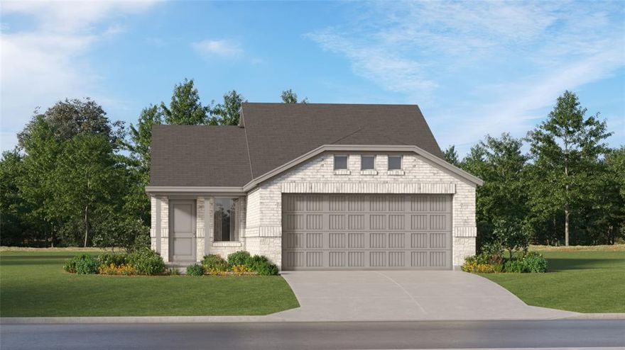 This single-level home showcases a spacious open floorplan shared between the kitchen, dining area and family room for easy entertaining during gatherings. An owner’s suite enjoys a private location in a rear corner of the home, complemented by an en-suite bathroom and walk-in closet. There are two secondary bedrooms along the side of the home, which are comfortable spaces for household members and overnight guests.

Prices, dimensions and features may vary and are subject to change. Photos are for illustrative purposes only.