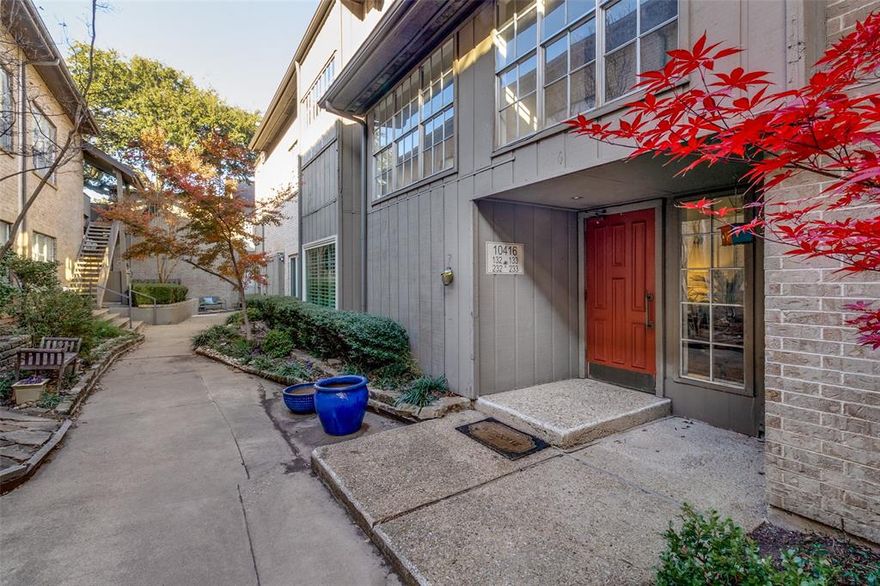 Welcome to High Hollows No. 232, where an open, light-filled living space creates an inviting first impression. The spacious living and dining areas offer flexibility to configure the layout to suit your lifestyle. Recently updated, the kitchen is the standout feature of the home, showcasing current paint colors, updated countertops, backsplash, cabinetry, flooring, and appliances, including a dishwasher, range, and microwave. The generously sized primary bedroom en suite provides room for a sitting area or home office and features a large closet. Ideally located near Preston Hollow, High Hollows offers convenient access to everything Dallas has to offer at an incredible price, with popular shopping, dining, health, and medical services all within a three-mile radius. This thoughtfully updated condo combines comfort, flexibility, and an unbeatable location.