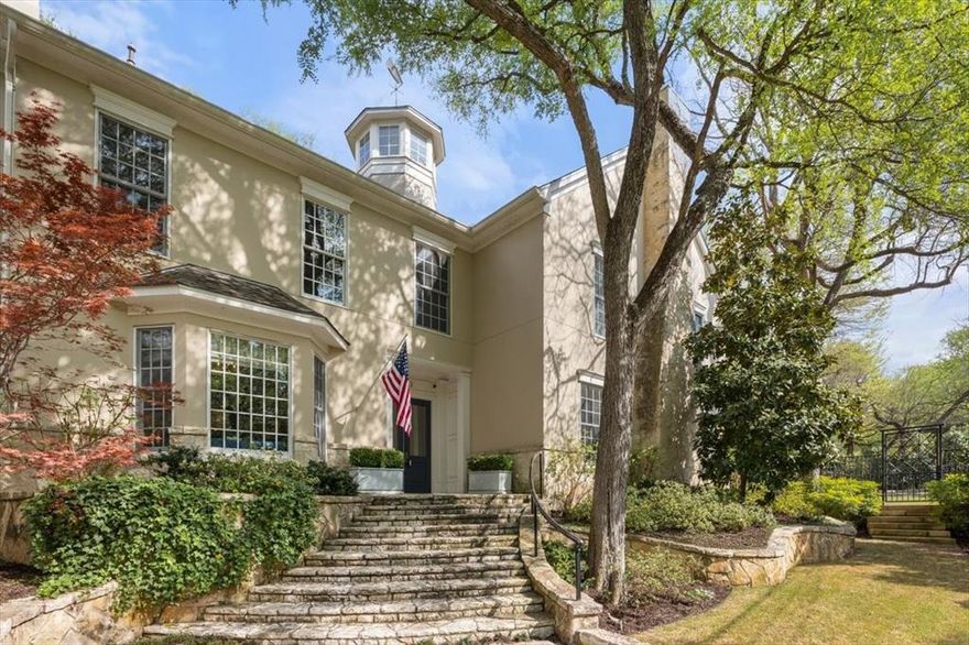 Situated on one of Rivercrest’s most iconic streets, this beautifully updated home offers a rare combination of privacy and convenience—just moments from River Crest Country Club, the Trinity Trails, and Camp Bowie. In 2019, the home underwent a 963 sq ft expansion, enhancing both its functionality and overall flow. Inside, you'll find high ceilings, generously sized rooms, exceptional storage, and an abundance of natural light throughout. The first floor is thoughtfully designed for both everyday living and effortless entertaining, with great windows and multiple doors that invite you out to the beautifully landscaped turf yard. The kitchen is a standout, featuring top-of-the-line appliances and opens to a spacious family room with a fireplace and cozy breakfast nook. Throughout the home, you’ll find fabulous designer wallpaper that adds personality and charm to each space. Upstairs, all four bedrooms are tucked away, along with a versatile workout room that could serve as a fifth bedroom. Most rooms are filled with natural light and offer lovely views of the surrounding treetops and yard. With numerous updates and impeccable finishes, this home blends timeless character with a refined, polished style.