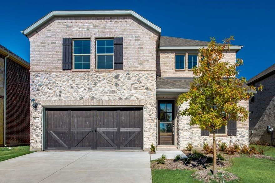 Lovely 2 story in Little Elm! Never been lived in! Open floor plan on the lower level with kitchen, living and dining have vinyl plank hardwood flooring The main level primary suite offers privacy from the second-story bedrooms as well as the shared flex spaces. Large fenced backyard with covered patio. Many energy-efficient features that save on utilities. Minutes from Lewisville Lake. Little Elm ISD. Allow small pets under 20 lbs. $250.00 pet deposit $100.00 non-refundable pet processing fee per pet. $200.00 lease coordination fee due at lease signing. All PMI North Texas tenants are enrolled in the Resident Benefits Package (RBP) for $35.00 per month which includes credit building to help boost your credit score with timely rent payments, $1M Identity Protection, HVAC air filter delivery, utility connection concierge service, our best-in-class resident rewards program, and much more!