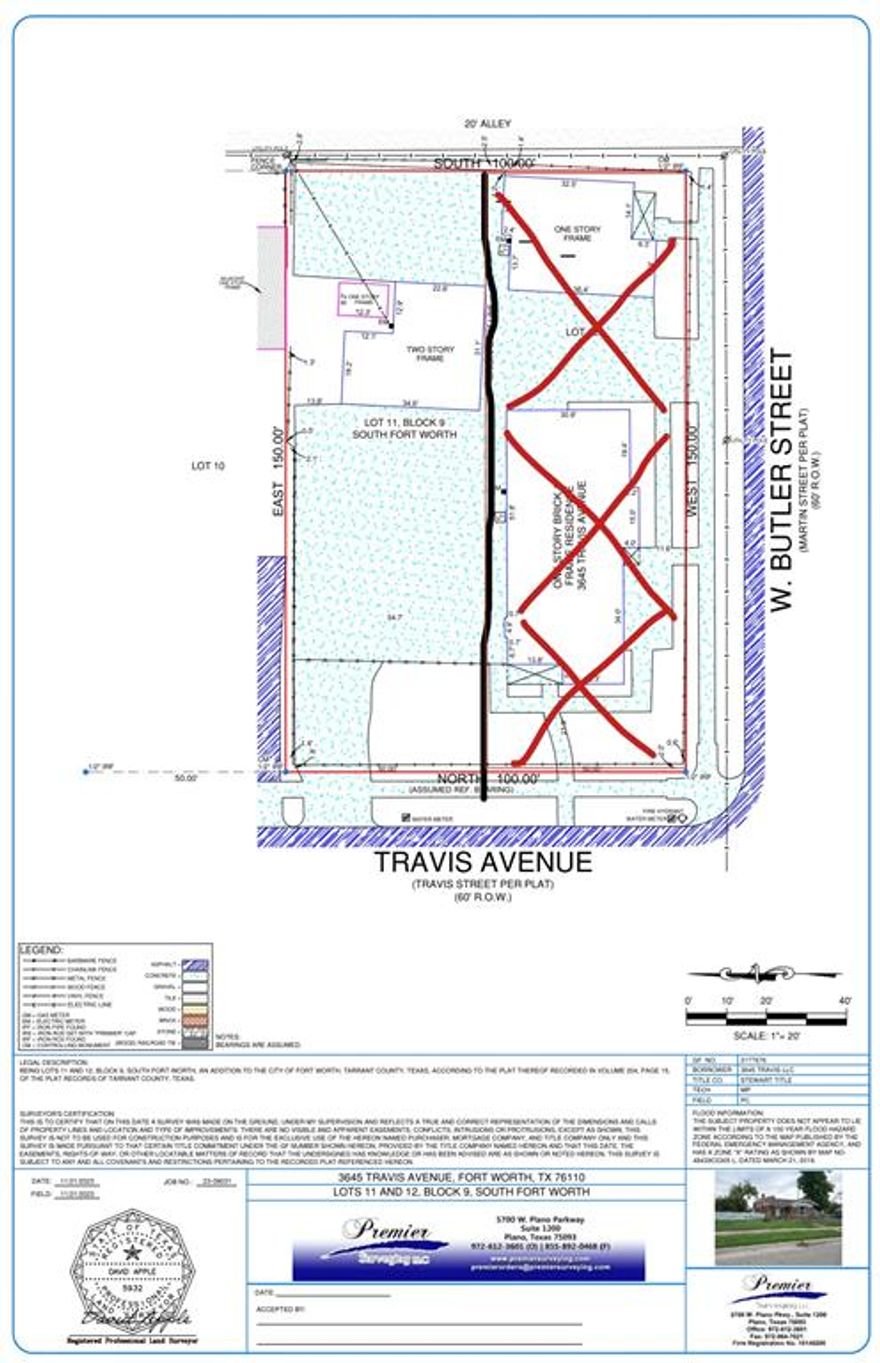 ***Please Reade Carefully Before Calling Agent 

New Build or Reno opportunity close to TCU  

1) Property is only Lot 11, not the adjacent lot 12. 
2) Property consists of 1 structure that contains a garage, office in the back with a bathroom, a attached car port, and a 2nd floor residence on the 2nd floor with 1 bed and 1 bath. 
3) Garage cannot and will not allow entrance to it from butler street ( through lot 12. ) This basically makes the garage not usable for cars. 
4) Seller originally wanted to convert the building all together into 1 big residence, or 2 since its a duplex zoning. 
5) You can also knock it down and put a new build of either single family or duplex
6) The structure is uninhabitable, please use caution when visiting 

Located in the desirable South Fort Worth area. Zoned as a duplex, it features a two-car garage, one unit above the garage, a small attached rear space, and a fully fenced 0.34-acre lot with both garage and carport parking. A storage shed is also included, providing added convenience and functionality.


Important: The property offered for sale includes only Lot 11, Block 9. Lot 12 is not part of this transaction. For precise property boundaries and additional details, please refer to the attached survey.
Cash or hard money only.