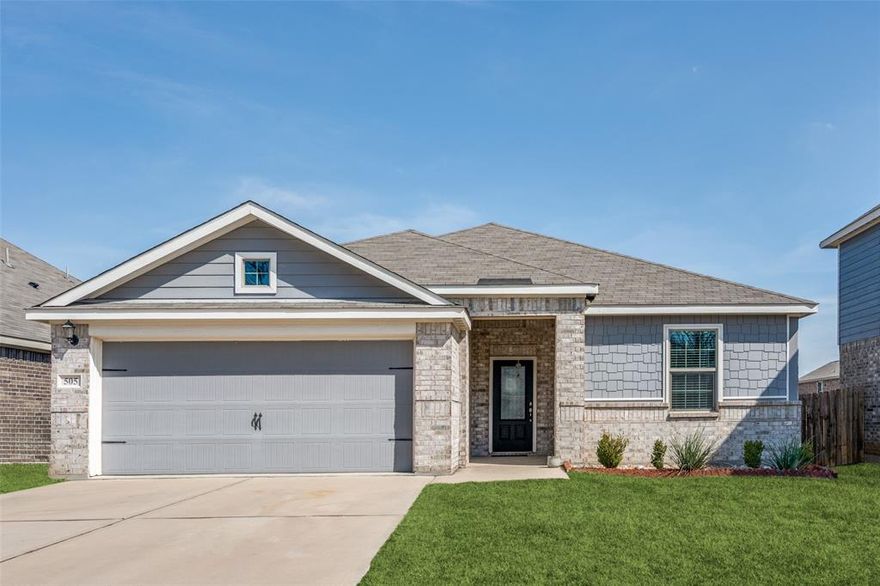 **Charming Modern Retreat in East Fort Worth**

Discover your new haven in the vibrant community of East Fort Worth. This charming single-story residence, built by renowned builder LGI in 2020, boasts impeccable design and comfort. Priced to sell, this gem won't stay on the market long, offering modern living combined with an ideal location.

Step inside this thoughtfully crafted home featuring a hallmark of efficiency and style. The open-concept design welcomes you with a spacious living room that seamlessly transitions into the kitchen. Perfect for entertaining, the kitchen shines with sleek stainless steel appliances, granite countertops, and ample cabinetry. This blend of aesthetic appeal and practical design ensures a delightful cooking and dining experience.

The three-bedroom, two-bath configuration offers both privacy and convenience. Two comfortably-sized bedrooms are located at the front of the home, served by a well-appointed full bath. The primary suite, a serene escape, is cleverly positioned for privacy. It features a large bathroom equipped with high-end fixtures and a generous walk-in closet that caters to all your storage needs.

Outside, the property benefits from a strategic location just north of I-30. Enjoy hassle-free access to all that the bustling DFW Metroplex has to offer. You're just minutes away from the dynamic scene of downtown Fort Worth, famous for its diverse dining options, cultural attractions, and major entertainment venues such as Globe Life Field and AT&T Stadium.

This home presents an unbeatable combination of contemporary design, functional living, and sought-after location, ideal for modern living. With an attached two-car garage adding to the convenience, every aspect of this property speaks to quality and comfort. Act quickly to secure this incredible opportunity and start making new memories in a place you'll love to call home!