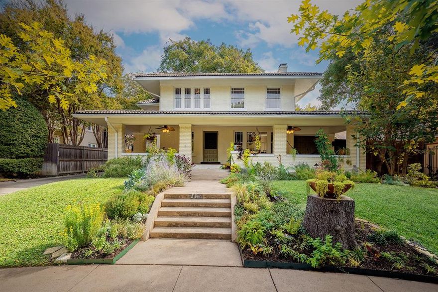 Nestled in the heart of the distinguished Historic Ryan Place neighborhood, known for its wide, tree-lined streets and magnificent homes with expansive covered porches, 2417 5th Ave presents a flawless blend of historic elegance and modern gracious living.
This gorgeous residence is perfectly poised for memorable occasions, featuring spacious living and dining rooms ideal for holiday entertaining. The pictures can hardly do it justice. The chef-designed kitchen and its adjacent breakfast nook offer a warm space for casual dining or for friends to enjoy a glass of wine while socializing with the cook. The cleverly combined panty and utility room is just off of the kitchen. 
The property boasts a gated driveway leading to a carport and a private guest house. The surprisingly generous yard is a true oasis, accommodating space for the pool, the guest house, a storage shed, and a large grassy area.
Upstairs, a grand double switchback staircase ascends to a lovely landing. This level features three large bedrooms and a wonderful sunroom—perfectly adaptable as a fourth bedroom or a sophisticated dressing room for the primary suite. Both of the upstairs bathrooms have been tastefully remodeled with large walk in showers.