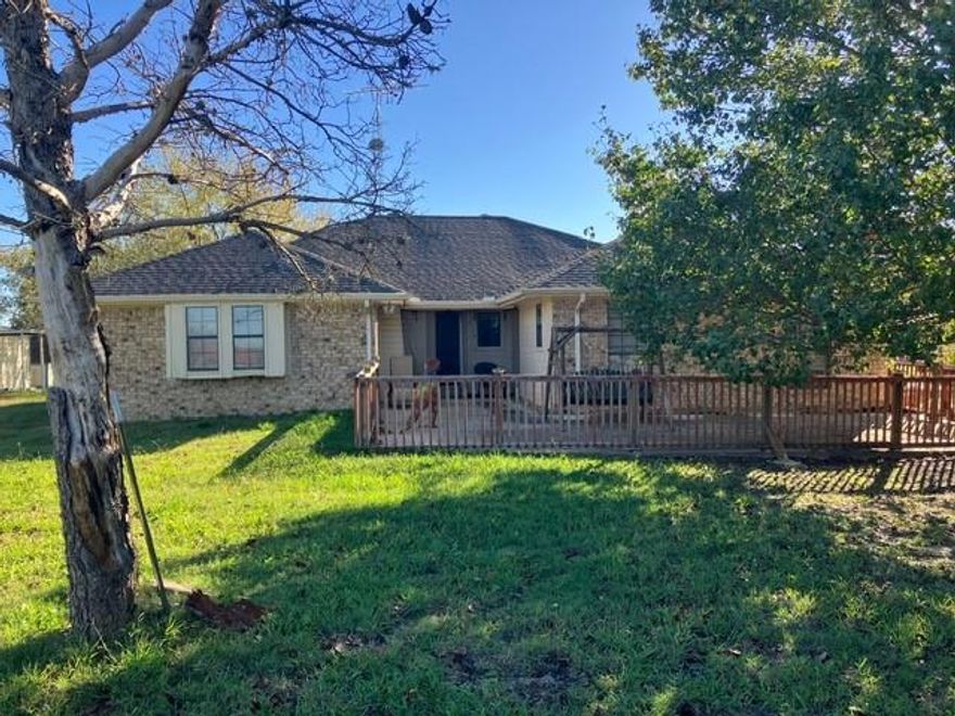 Motivated Seller!! Step into true secluded country living when you enter the gate of this property. Mature Bradford Pear trees line the driveway of this beautiful ranch style home. This home features a new roof on both house and barn with transferable warranty.. Home is located on a 1.99 acre tract right off FM 512.  This home features two living areas with a wood burring fireplace in the living room, large den, large master bedroom with separate tub, shower, and double sink. Detailed pan ceilings add that custom look on the living room, dining area, and master bedrooms.  Outside, the views of the rolling hills are spectacular.  In addition to those views,  there is a 2400 sq ft insulated heated and cooled shop guesthouse with a full bathroom, 4 covered parking spaces, an observatory shed for stargazing, two additional sheds for additional storage, and a pole barn. The back yard also features a swimming pool with a large covered patio out the back door. 
Also, note that propane has been added to the main home with a wall heater for backup during power outages.  You must see this property to appreciate all it has to offer.