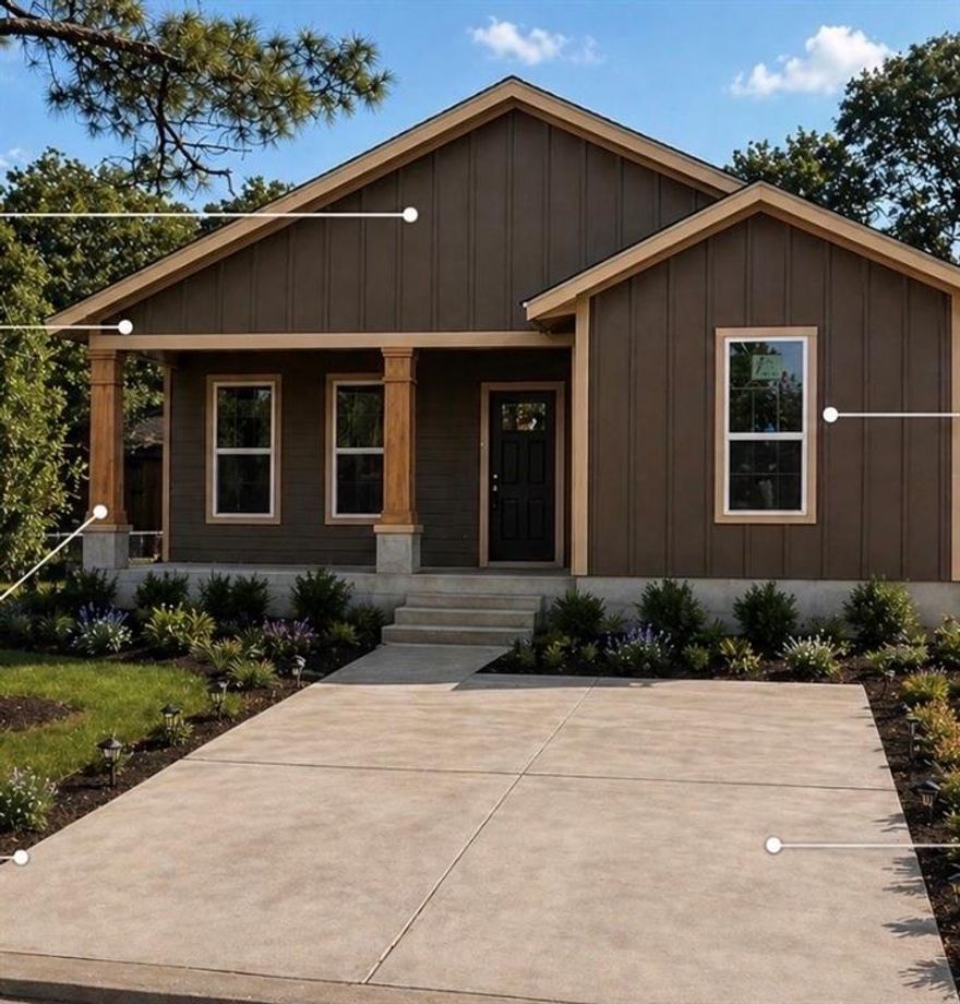 Experience the perfect blend of thoughtful design and energy-efficient living in this brand-new construction home, estimated for completion in June 2026. Offering 3 bedrooms, 2 bathrooms, and 1,605 square feet, this home delivers comfort, functionality, and modern appeal in one inviting package.
Step inside to a well-designed single-story layout where open-concept living creates an easy flow between the kitchen, dining, and living areas—ideal for both everyday living and entertaining. The kitchen is equipped with stainless steel appliances, upgraded fixtures, and finishes that balance style and durability. Spray foam insulation and energy-efficient construction enhance year-round comfort while helping reduce utility costs. The private primary suite offers a relaxing retreat, complemented by two additional bedrooms that provide flexibility for guests, a home office, or hobbies. Outside, enjoy a  yard with space to personalize and make your own. Located in Western Hills Harbor on the Fort Worth side of Granbury, residents enjoy access to community amenities including a pool, boat ramp, park, and more—bringing Lake Granbury living within reach. With low HOA dues and convenient access to nearby shopping, dining, and schools, this home combines lifestyle and value. Schedule your private tour today and secure this upcoming new construction before completion.