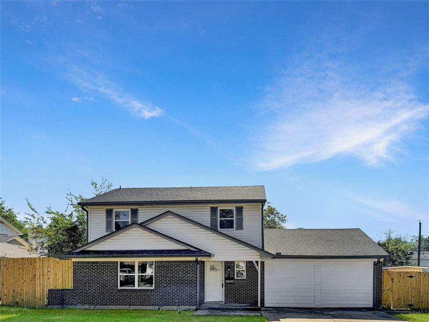 HOME QUALIFIES FOR SPECIAL FINANCING – CALL TO INQUIRE!!  Discover this beautifully renovated, permitted home at 13050 Glenside Drive, nestled in the desirable Green Meadow Estates of Farmers Branch, TX. This inviting two-story brick residence boasts 3 spacious bedrooms and 2.5 stylish bathrooms, perfect for comfortable family living. Recent upgrades include a brand-new roof and energy-efficient windows, offering peace of mind and enhanced utility efficiency. Step inside to a bright, modern interior featuring neutral-toned updates, luxurious vinyl plank flooring throughout, and tasteful LED lighting that creates a welcoming ambiance. The thoughtfully updated kitchen shines with modern cabinetry, stunning countertops, and a Texas-sized pantry—ideal for culinary enthusiasts. The bathrooms have been artistically decorated, including a luxurious spa shower with custom glass, elevating everyday routines to spa-like indulgence. The cozy fireplace adds warmth and charm to the living space, perfect for relaxing or entertaining guests. A versatile downstairs bonus room provides an ideal media, game, or optional fourth bedroom, offering flexibility for your lifestyle needs. Outside, enjoy the detached rear entry garage for convenience and additional storage. Plumbing has been fully updated for reliability. Every detail in this beautifully staged home reflects modern elegance and comfort—bright, clean, and meticulously maintained. Ceiling fans enhance air circulation, and the upgraded fixtures ensure a seamless blend of style and functionality. Whether you’re entertaining friends or enjoying quiet family evenings, this home offers a perfect harmony of classic charm and contemporary upgrades. Don’t miss this incredible opportunity to own a stunning, move-in-ready property in a charming neighborhood known for its friendly community and excellent location. Schedule your viewing today and experience all this exceptional home has to offer!