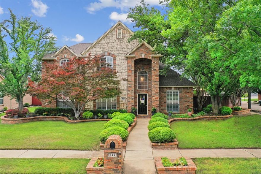 Two-story 5-bedroom, 3-bath home in an established Keller neighborhood offering 2,823 sq ft of flexible living space on a 9,583 sq ft lot. The open-concept layout features dual kitchen islands, pantry, large utility room, fireplace, neutral tones, and a downstairs bedroom that works well as a private office or guest space. The spacious primary suite includes custom closet built-ins, while the upstairs bathrooms have been beautifully updated with an approx. $30K remodel. Cat6 wiring supports today’s work-from-home needs. Outside, enjoy a private in-ground pool with recent pump system, mature landscaping, sprinkler system, patio space, and two storage sheds. An extended driveway offers additional parking with RV potential, plus a 2-car attached garage. Move-in ready with long-term ownership, appliances included, and standout features inside and out—schedule your showing today!