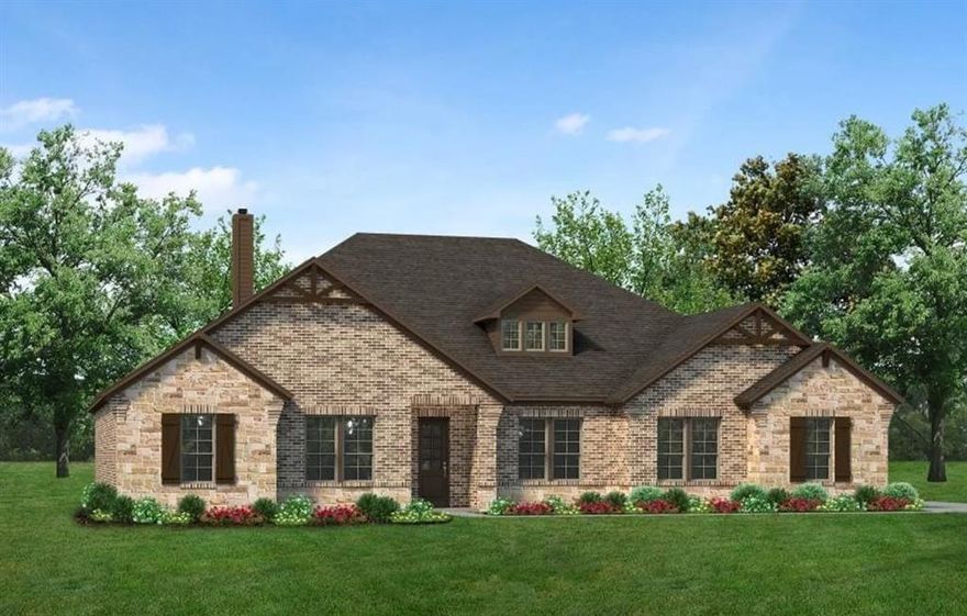 Estimated May 2026 completion! Ask us about our Trade In Trade Up program, we can buy your home! The Cedar Sage plan offers simplified living without compromising luxury. Approach the grandeur of the home through a covered porch, setting the stage for the elegance that lies within. Enter through the foyer, where to the right, a versatile flex room awaits—which is perfect for a cozy home office or creative space. To the left of the foyer, discover three traditional bedrooms, each accompanied by its own step in closet and a shared full bath—providing comfort and privacy for family or guests. The journey continues into the heart of the home, revealing a sprawling family room and a designer kitchen adorned with a spacious island, which is truly an entertainer's dream. For added convenience, a game room or flex room is tucked away in the back left, offering endless possibilities for use. On the opposite side of this ranch-style home, the owner's suite beckons with a spa-like bathroom and an expansive closet, creating a private retreat that you’ll never want to leave. Adjacent to the three-car garage, a mud bench and laundry room enhance practicality, while a sizable covered back patio invites outdoor living and relaxation. Whether you’re looking to experience the simplicity of one-story living or enhance your lifestyle with a taste of luxury—the Cedar Sage can give you the best of both worlds, embodying Riverside Homebuilders' commitment to blending functionality with exquisite design for a truly exceptional living experience.