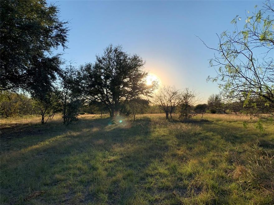 Live the ranch dream on these beautiful 10 acres of Texas land! This lot has mature trees including evergreen trees for shade all year round. All kinds of wild flowers in the summer inlcuding Bluebonnets. Variety of bushes and trees. And a seasonal creek that runs in the back of the property. Gorgeous homes are already being built which gives value to the property. Choose your builder or build it yourself and enjoy the peace and tranquility of country living while still being conveniently close to city amenities. The ranches at Rock Creek is located less than an hour from Fort Worth 15 min from Cleburne and minutes from lake Whitney. This expansive land offers ample space for gardens, outdoor activities, and farm animals, making it ideal for those seeking a self-sustaining lifestlyle. Don't miss your opportunity to own this gorgeous homesite. Electric is available on the road. Buyer and buyer's agent must verify all information. Make an offer.